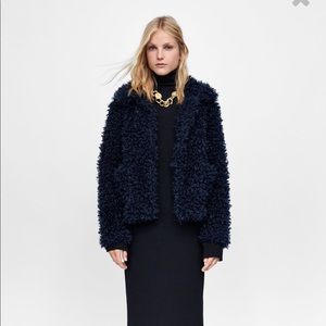 Zara Soft faux fur jacket